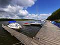 Marina des Ferienparks Mirow mit Bootsliegeplätzen